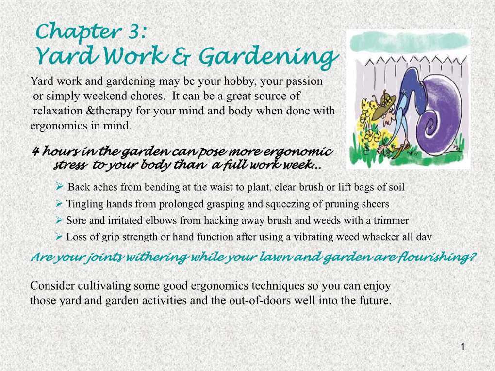 2. Yard Work & Gardening