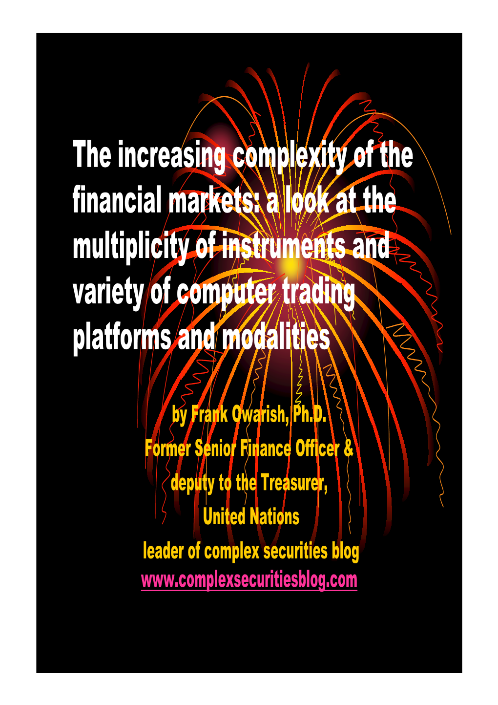 Owarish-Financial Markets