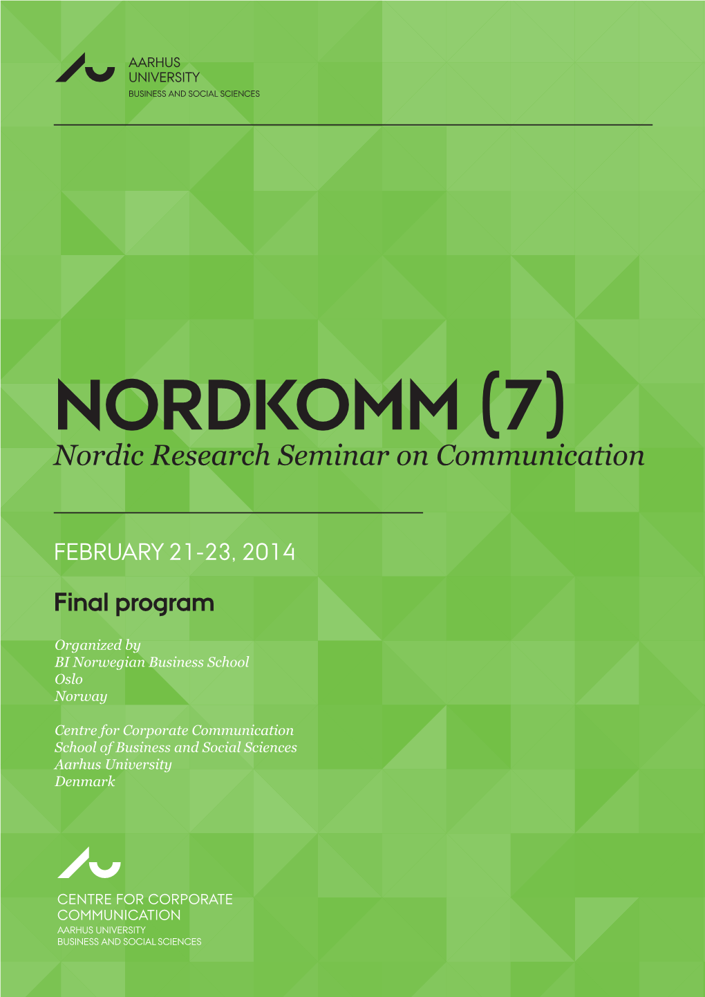NORDKOMM (7) Nordic Research Seminar on Communication