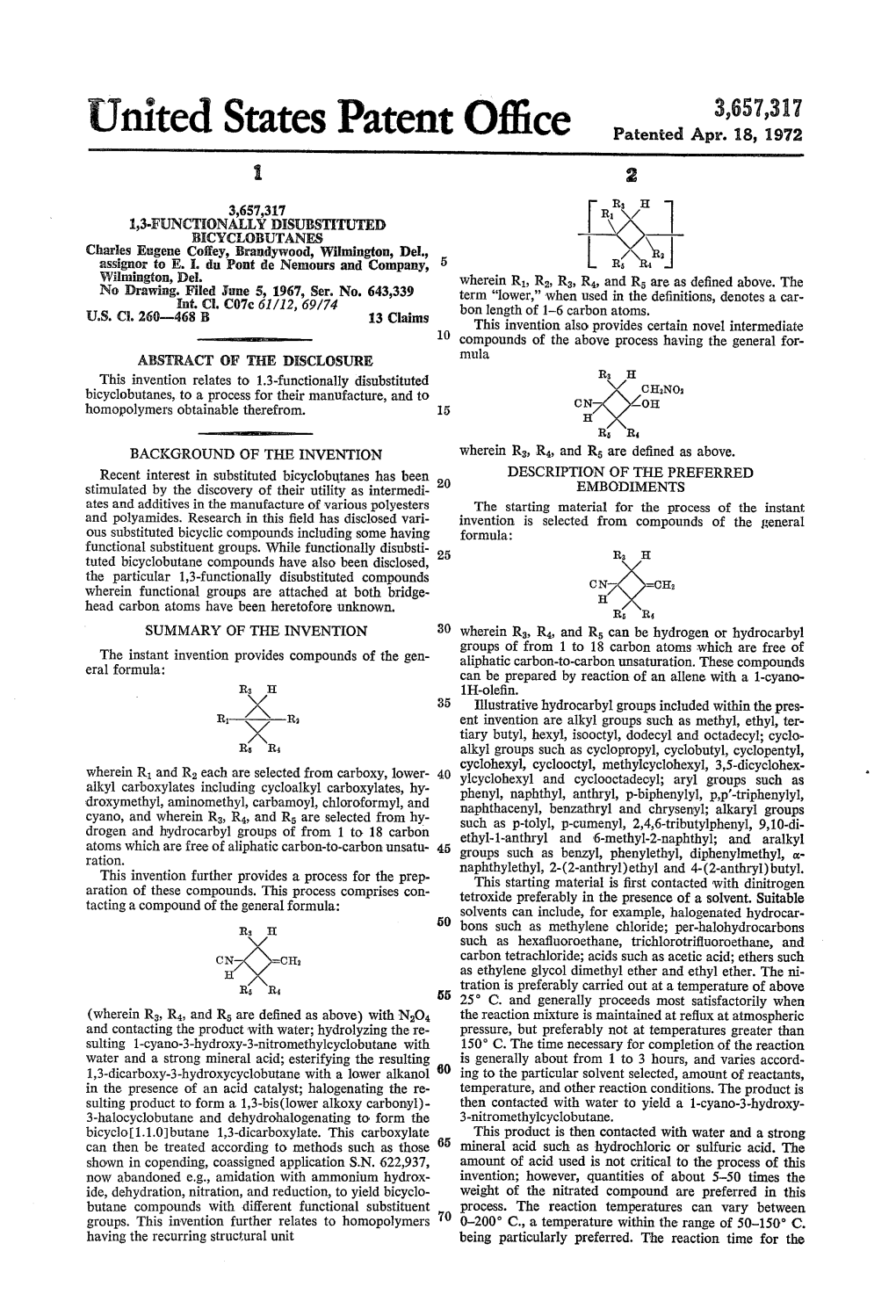 United States Patent Office Patented Apr