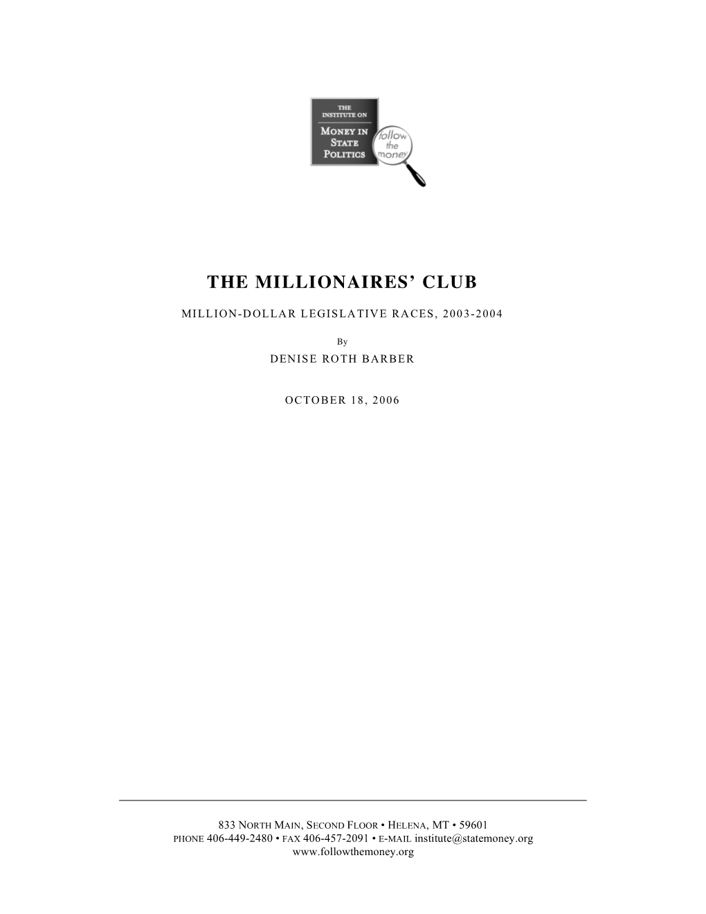 The Millionaires' Club