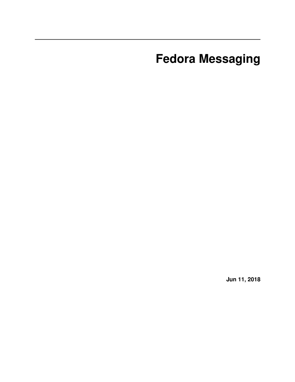 Fedora Messaging