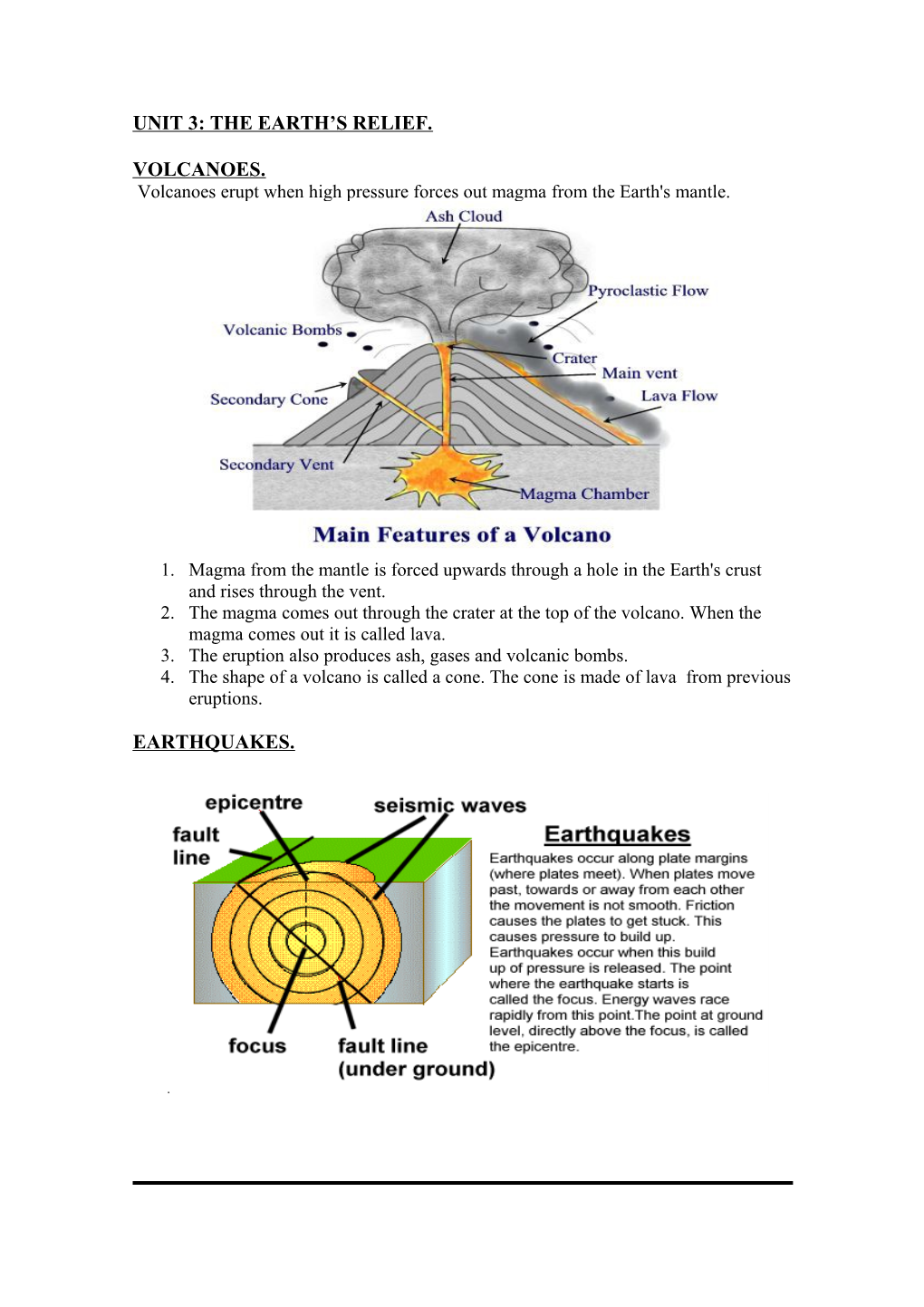 Unit 3: the Earth S Relief