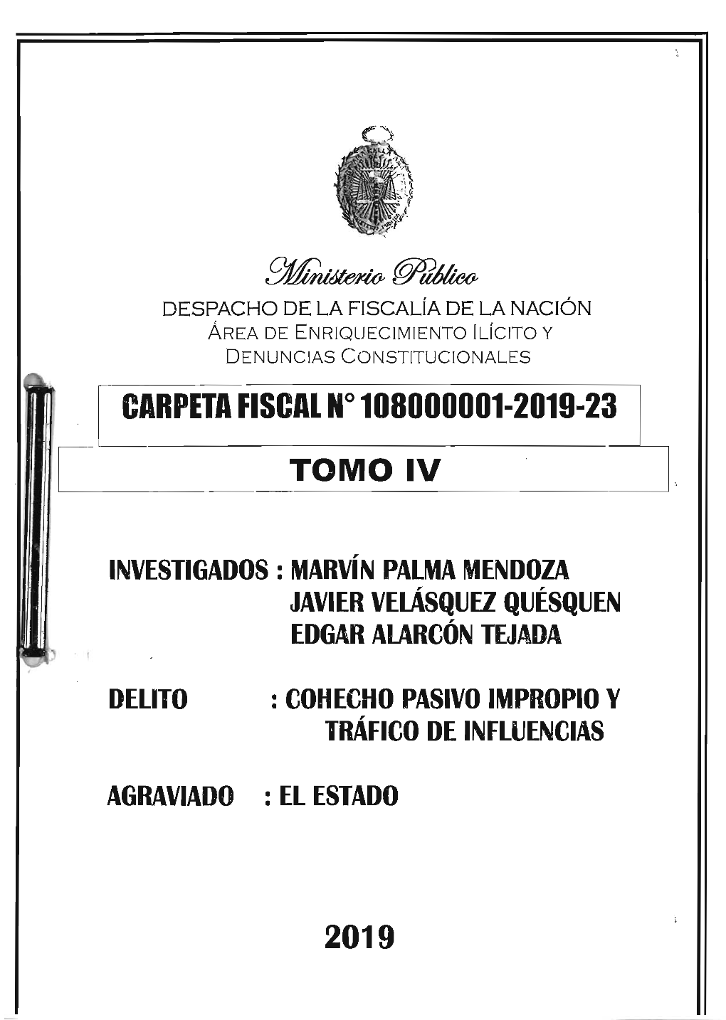 Aql~- CARPETA FISCAL No 108000001-2019-23 TOMO IV