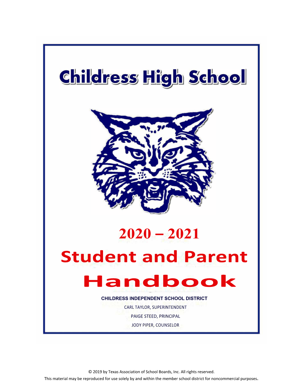 Student and Parent Handbook