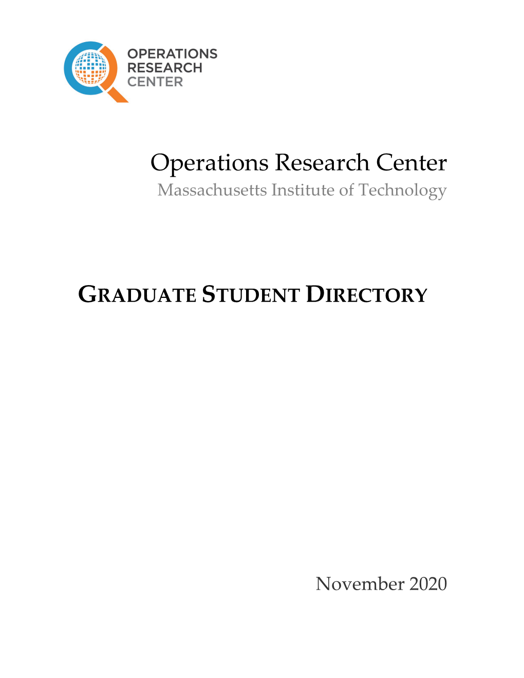 Graduate Student Directory