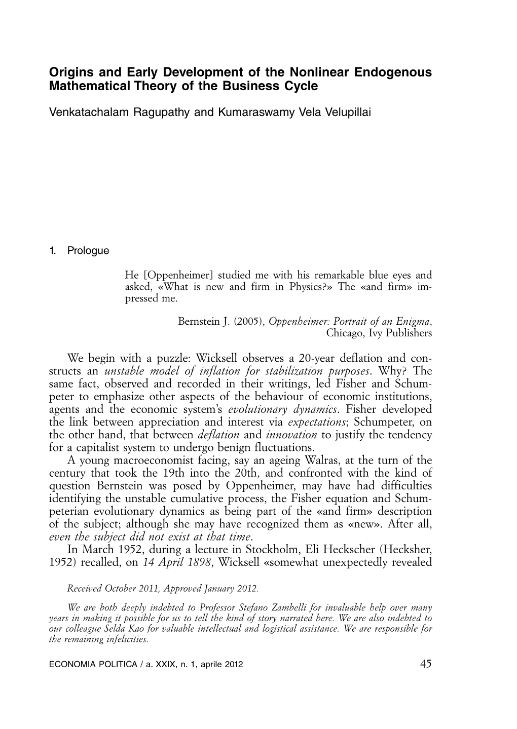 Origins and Early Development of the Nonlinear Endogenous Mathematical Theory of the Business Cycle