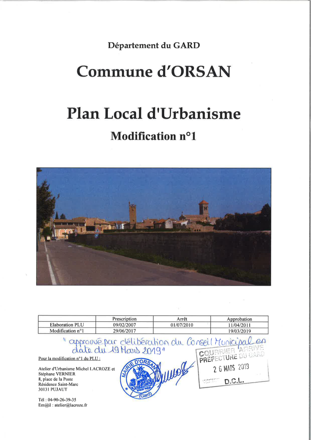 Plan Local D'urbanisme Modifïcation Nol