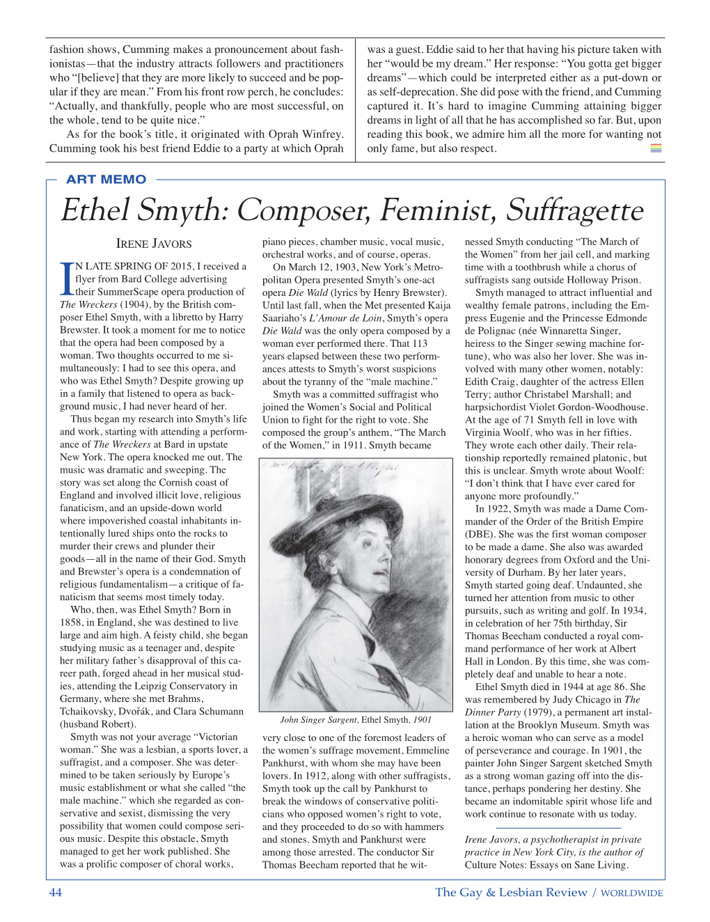 Ethel Smyth: Composer, Feminist, Suffragette