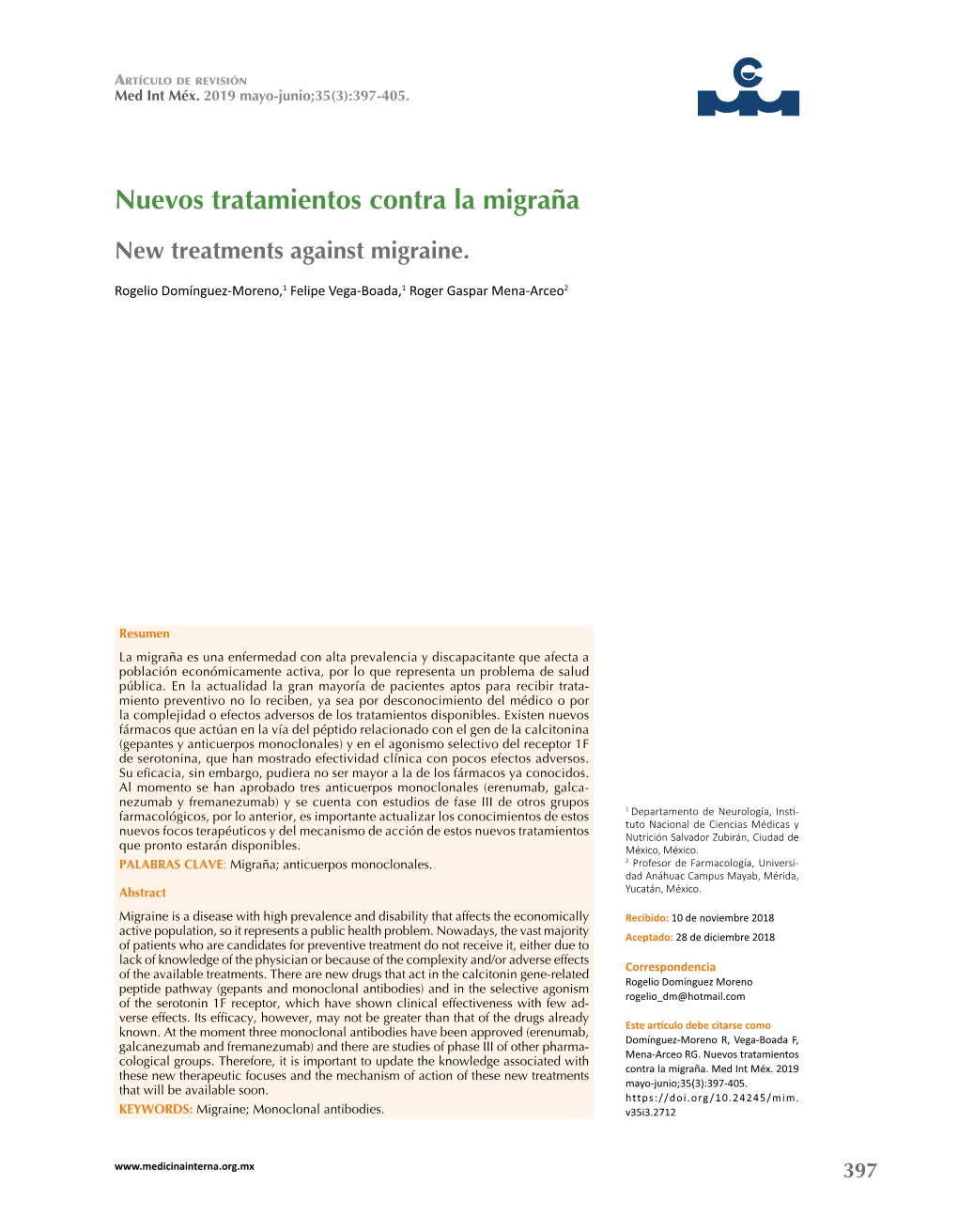 Nuevos Tratamientos Contra La Migraña