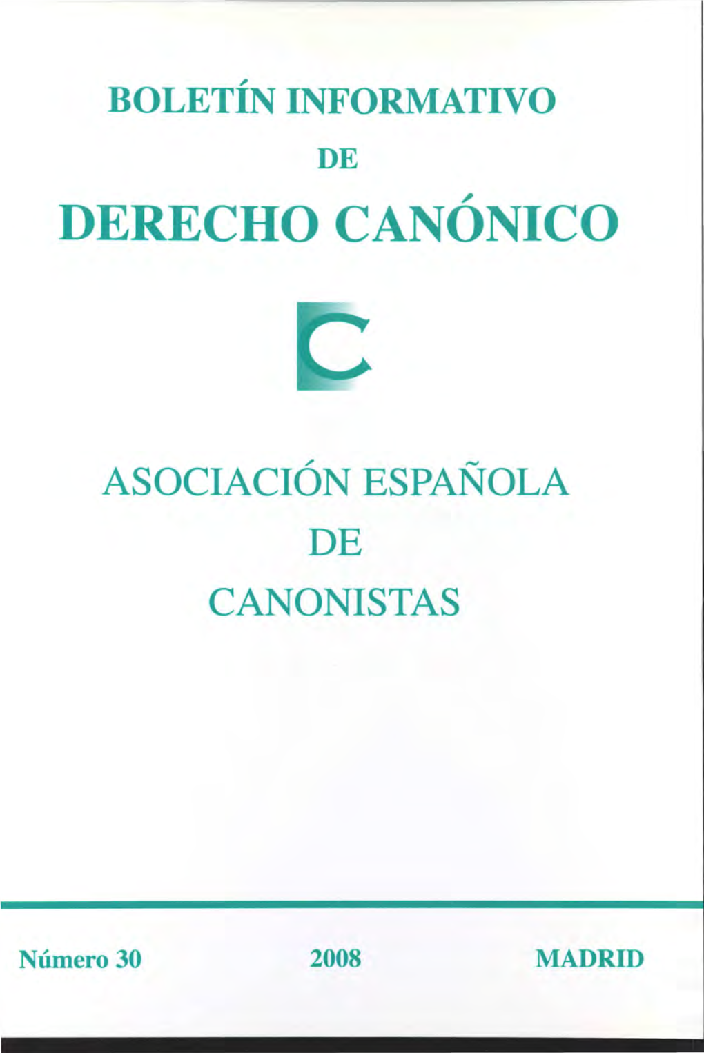 Derecho Canónico