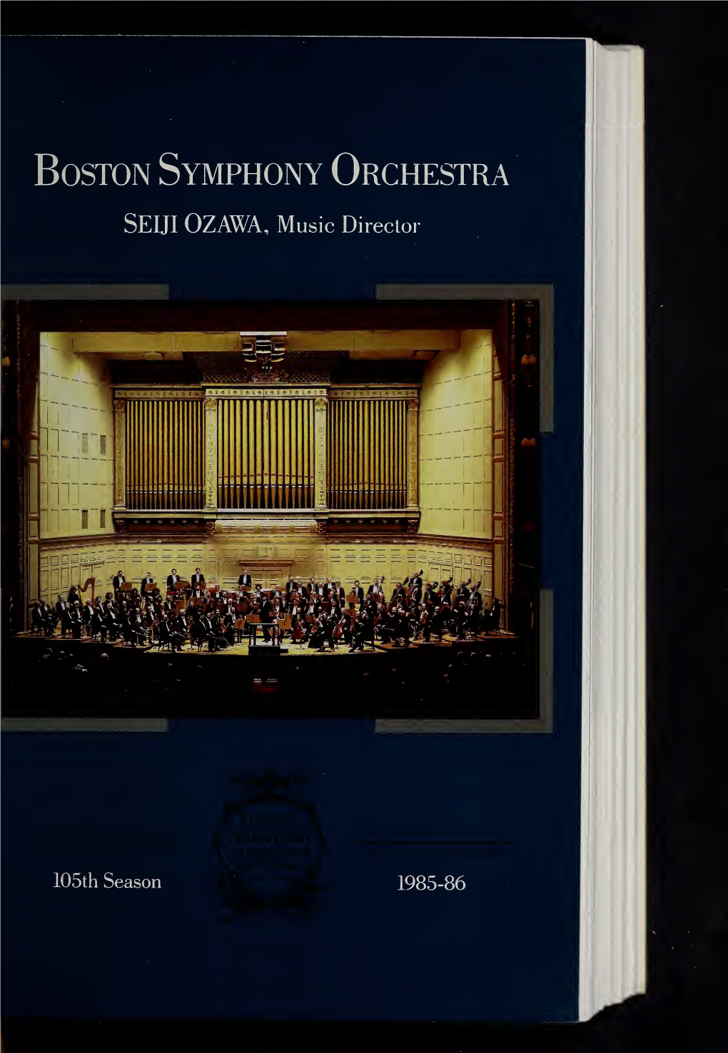 Boston Symphony Orchestra Concert Programs, Season 105, 1985-1986