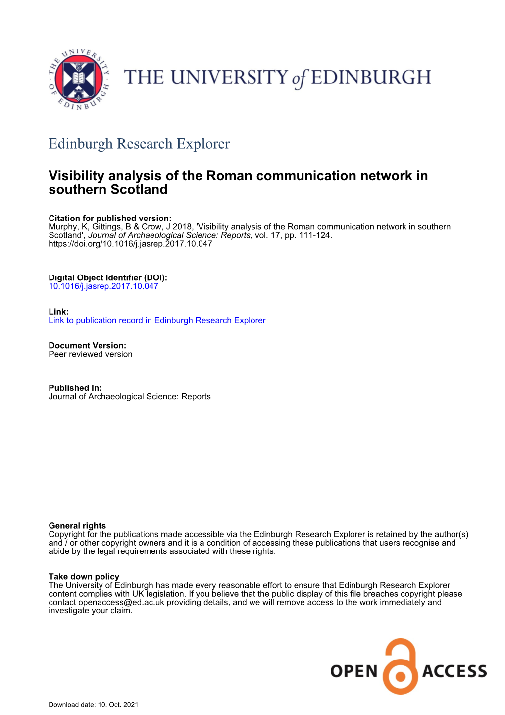 Edinburgh Research Explorer