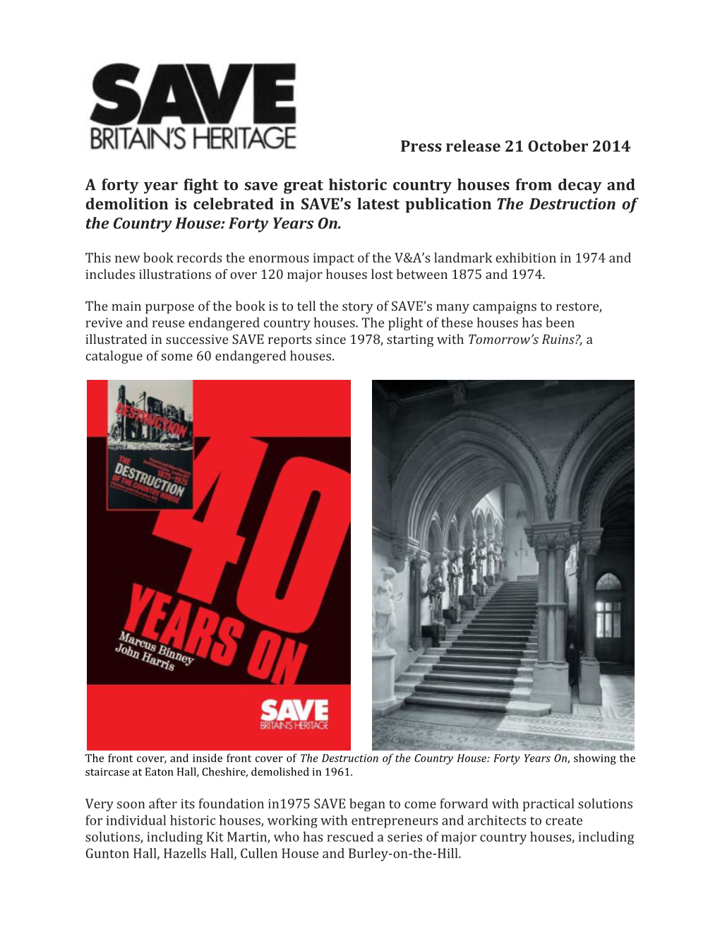 Press Release 21 October 2014 a Forty Year Fight