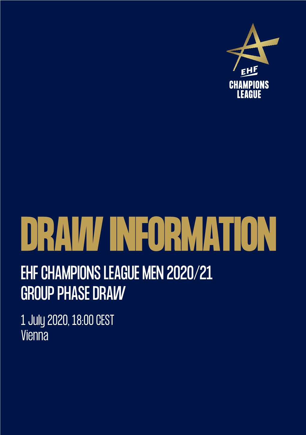 Delo Ehf Champions League 2020/21 Group Phase Draw