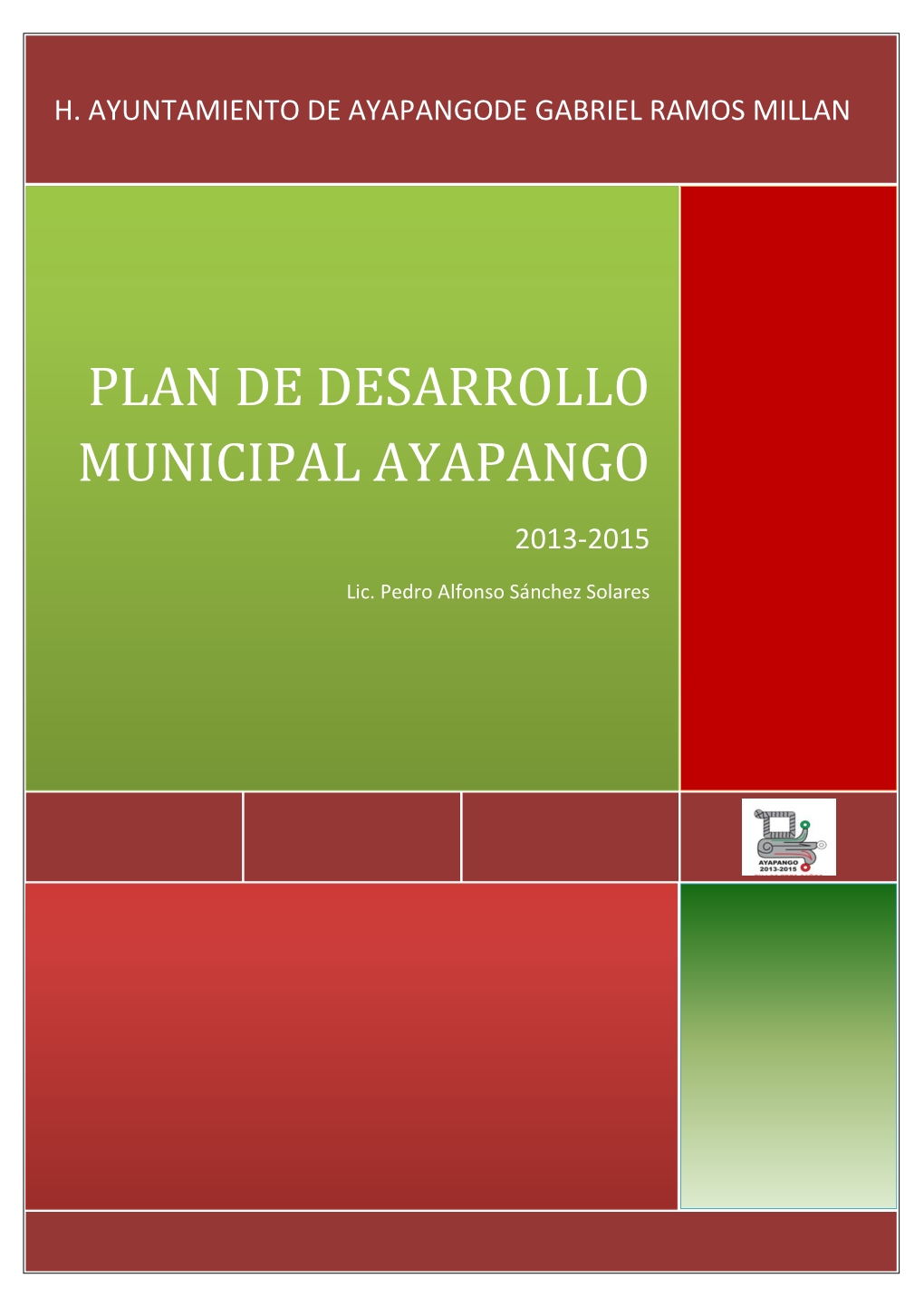 Plan De Desarrollo Municipal Ayapango