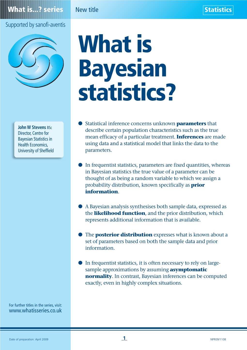 What Is Bayesian Statistics?