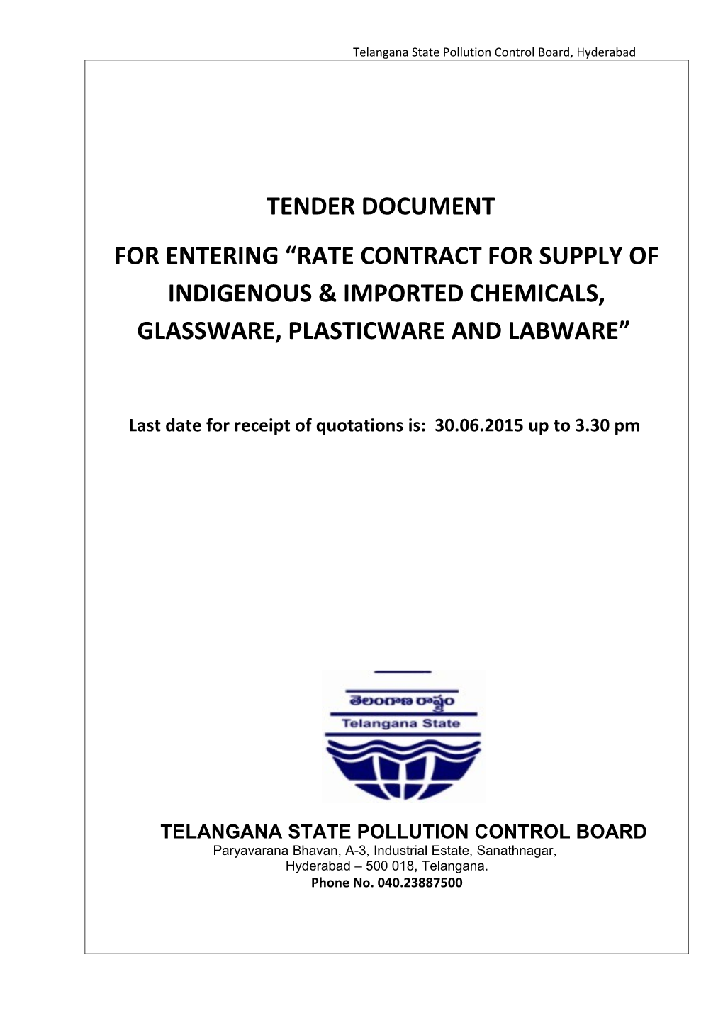 For Entering Rate Contract for SUPPLY of Indigenous &