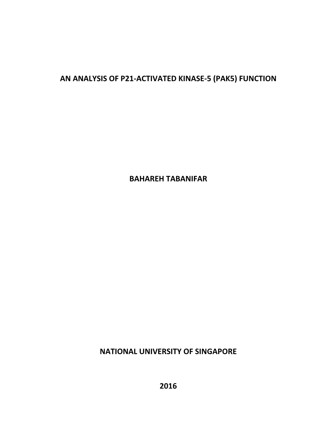 Pak5) Function