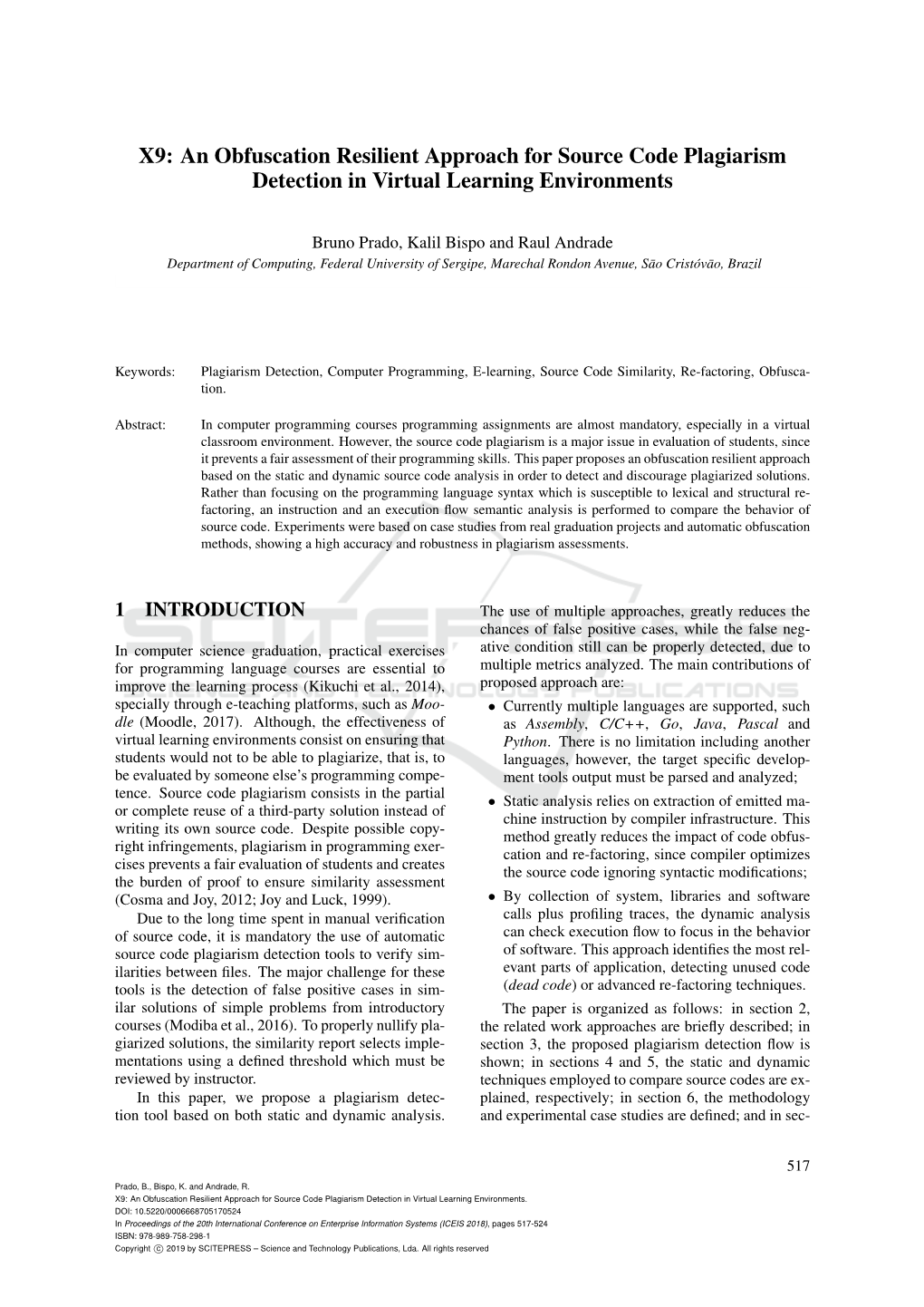 An Obfuscation Resilient Approach for Source Code Plagiarism Detection in Virtual Learning Environments