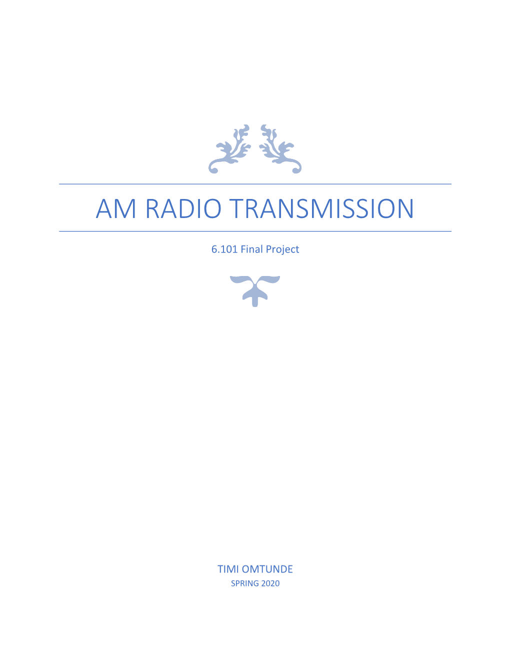 Am Radio Transmission