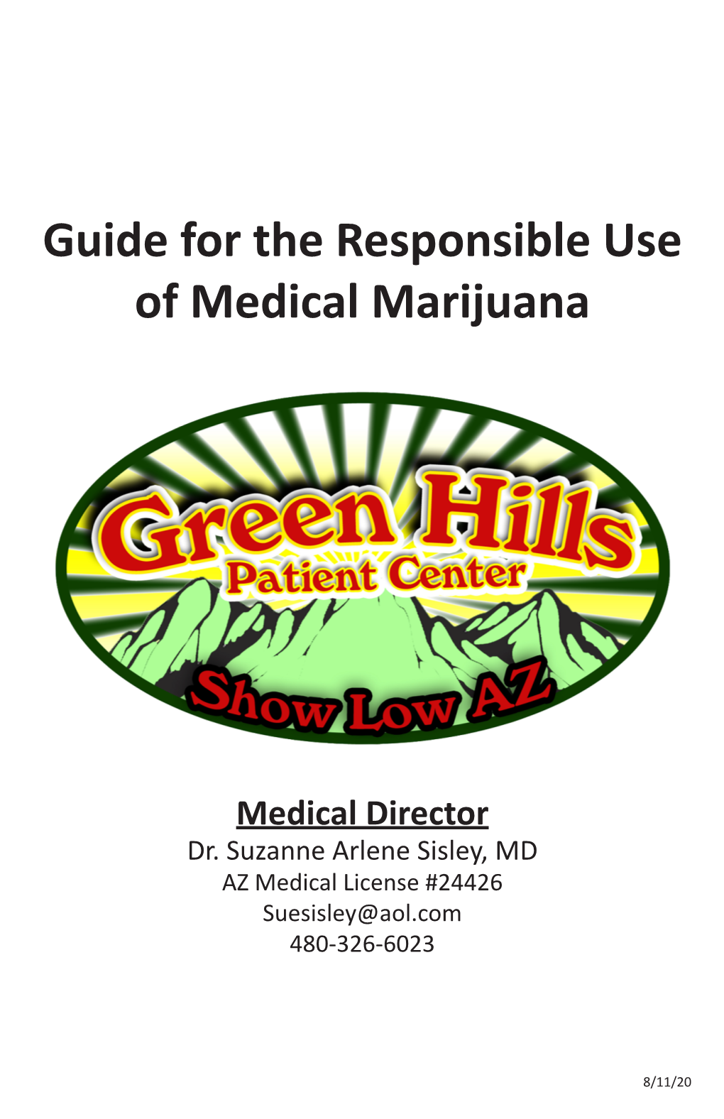 GHPC Guide for the Responsible Use of Medical Marijuana