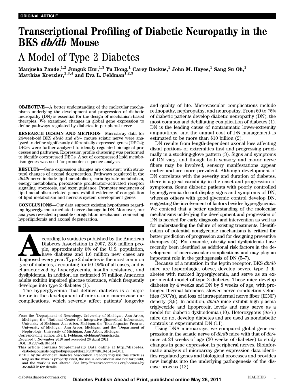 A Model of Type 2 Diabetes