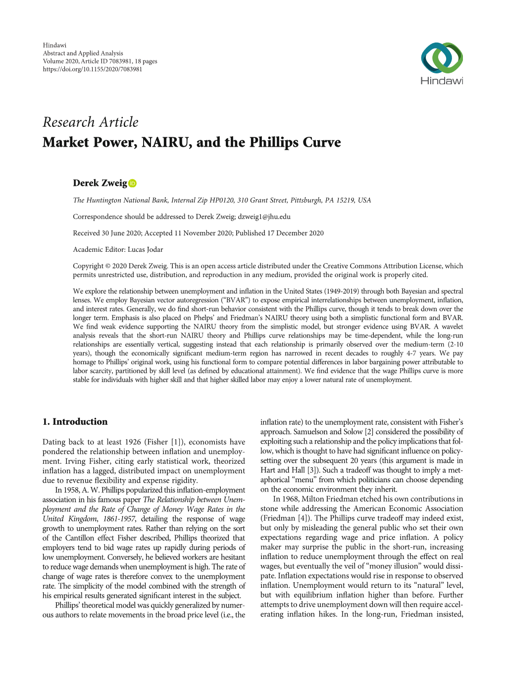 Market Power, NAIRU, and the Phillips Curve