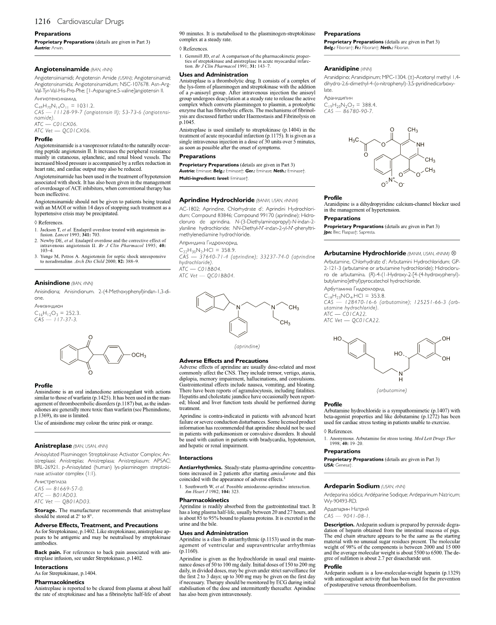 1216 Cardiovascular Drugs Preparations 90 Minutes