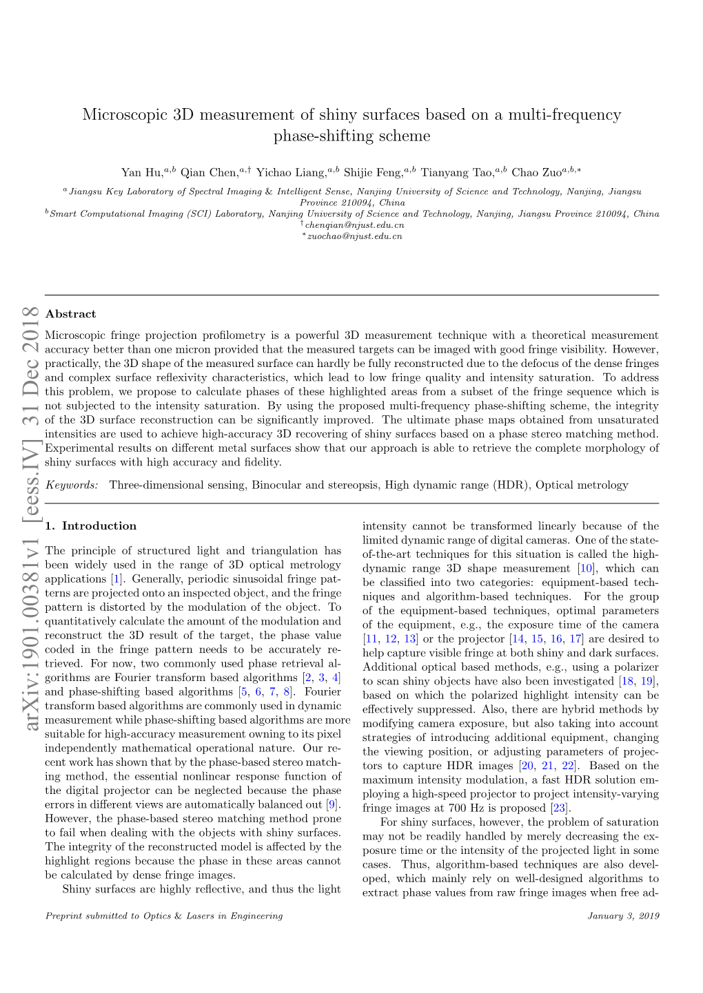 Arxiv:1901.00381V1 [Eess.IV] 31 Dec 2018