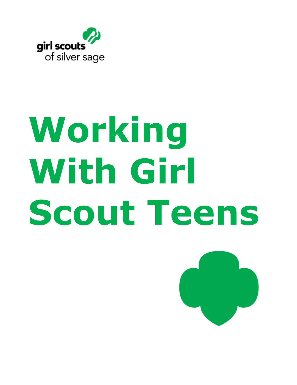 Working with Girl Scout Teens