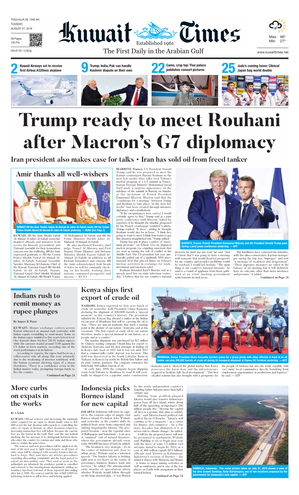 Trump Ready to Meet Rouhani After Macron's G7 Diplomacy