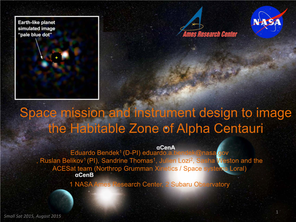 Small Satellite Mission Concept to Image