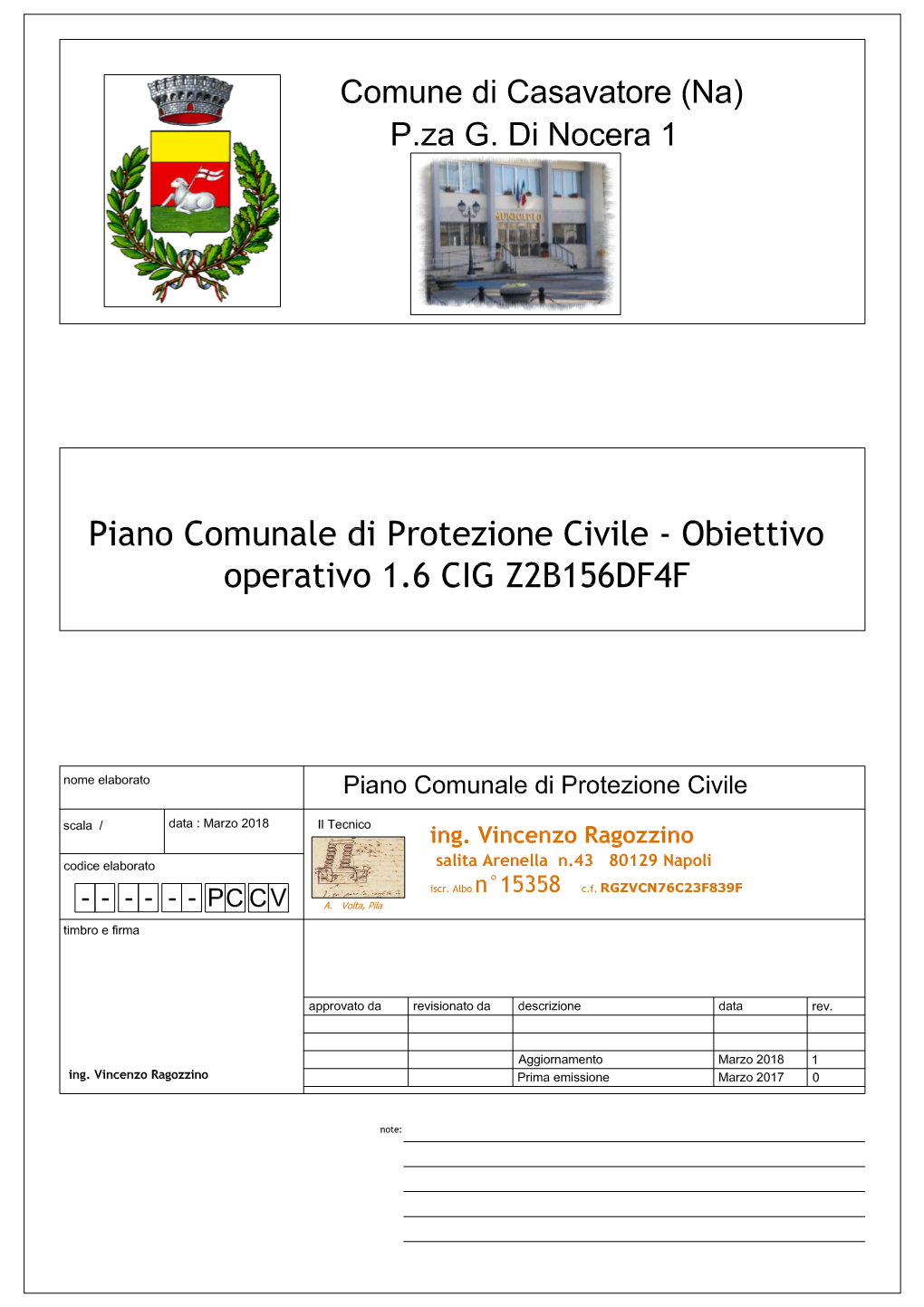 Aggiornamento Del Piano Comunale Di Protezione Civile\Aggiornam