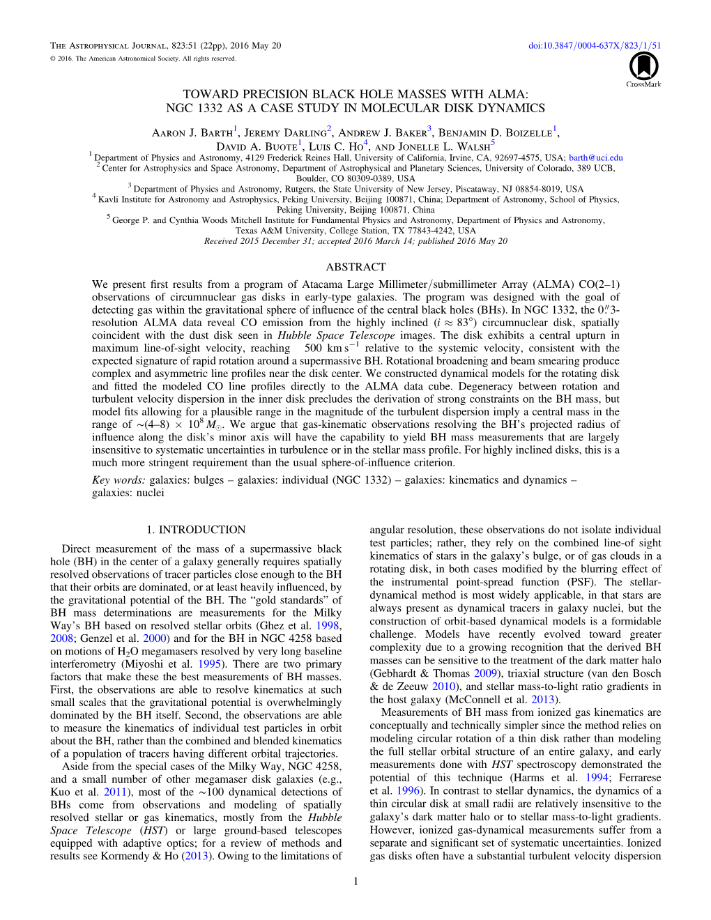 NGC 1332 AS a CASE STUDY in MOLECULAR DISK DYNAMICS Aaron J