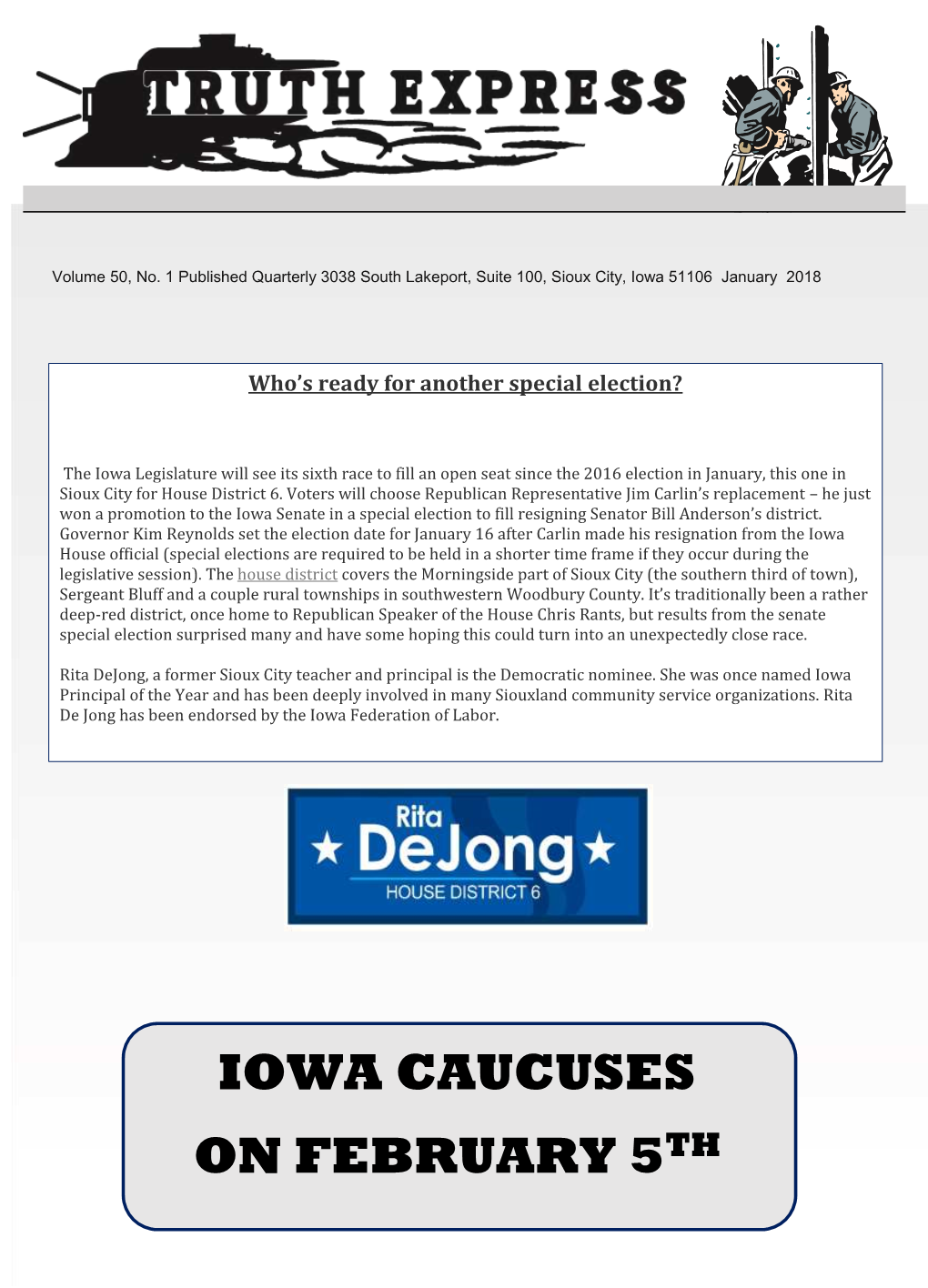 Iowa Caucuses on February 5Th