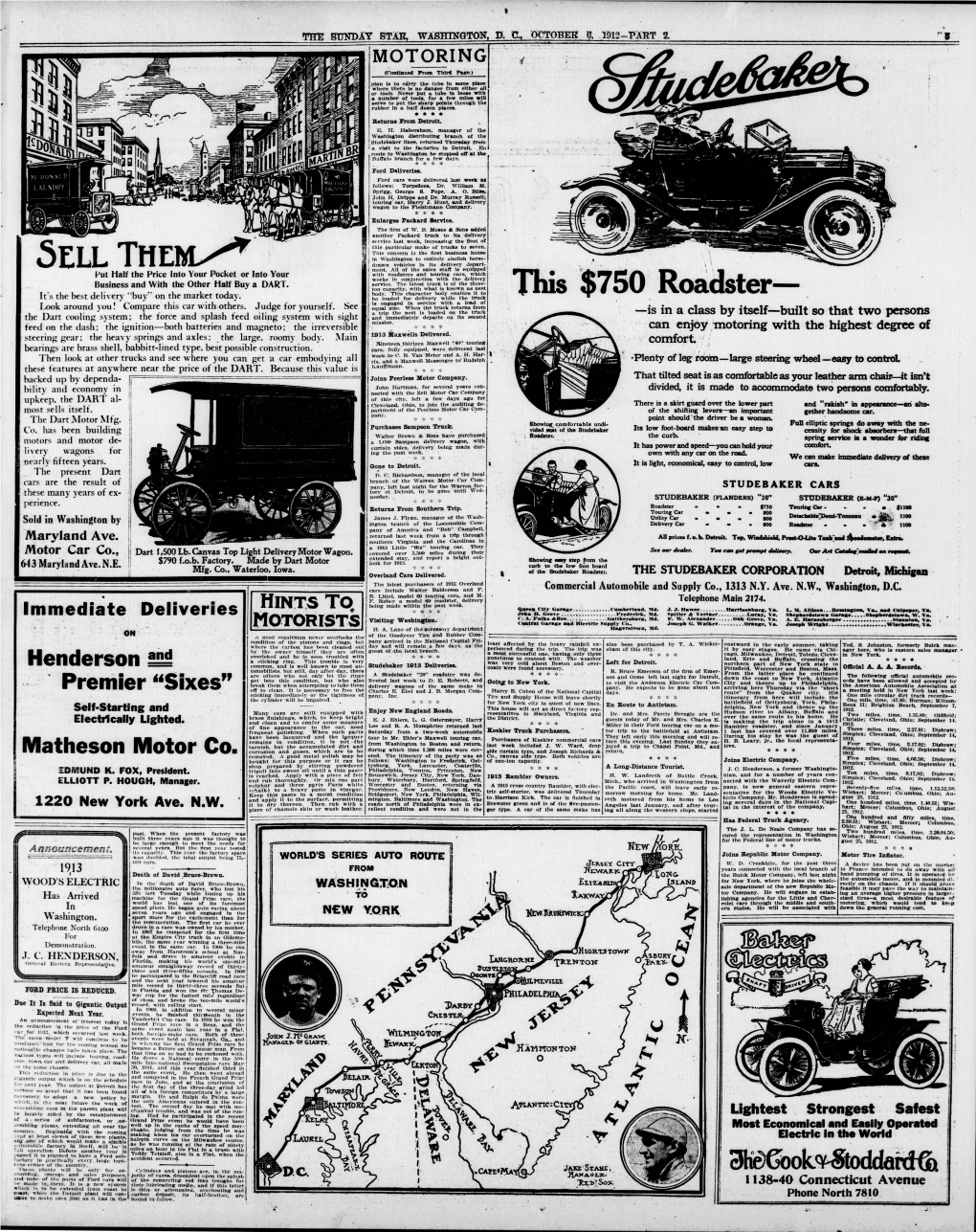 Motoring" (Continued from Third Page.) Plan Is to Carry the Tube in Some Place Where There Is No Danger from Either Oil Or Tools