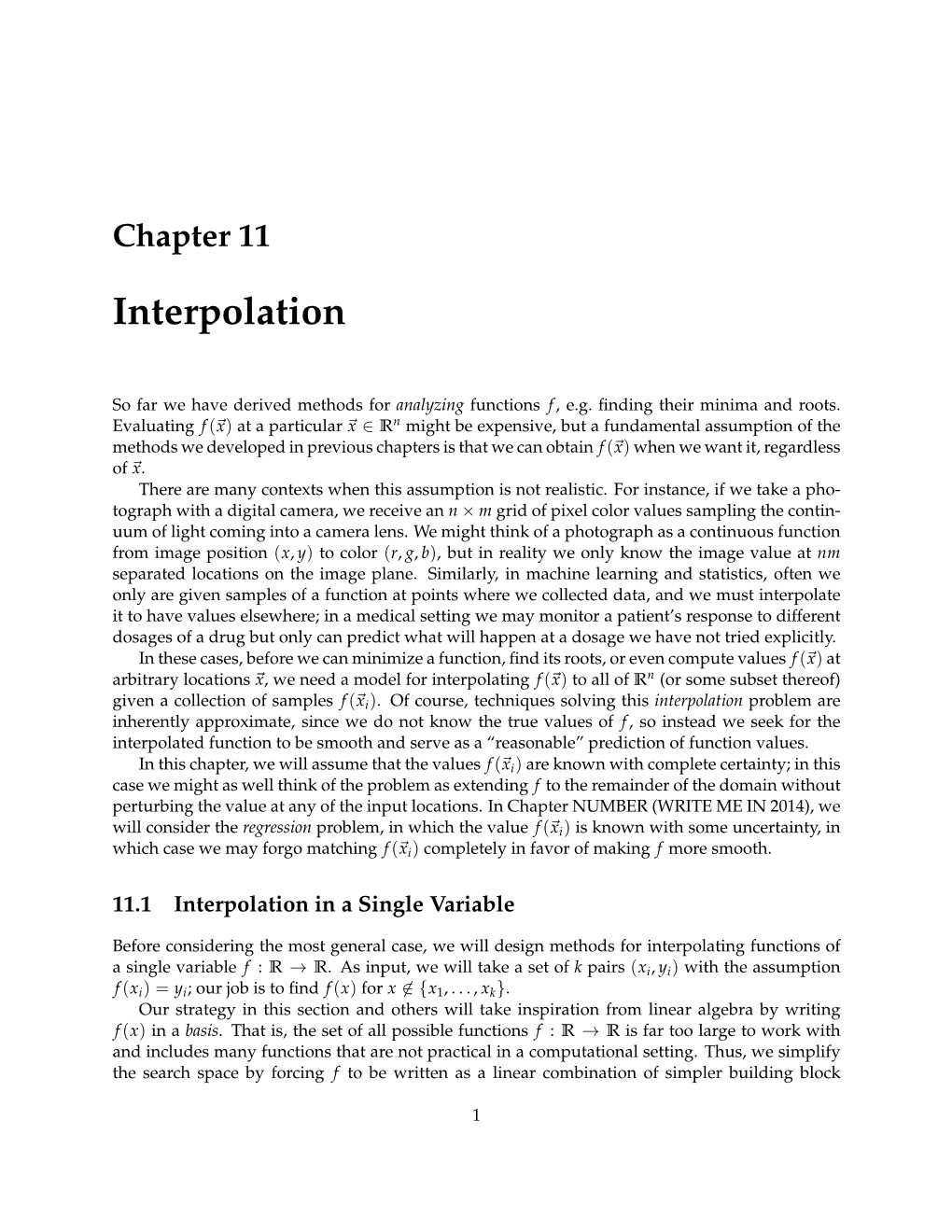 Interpolation