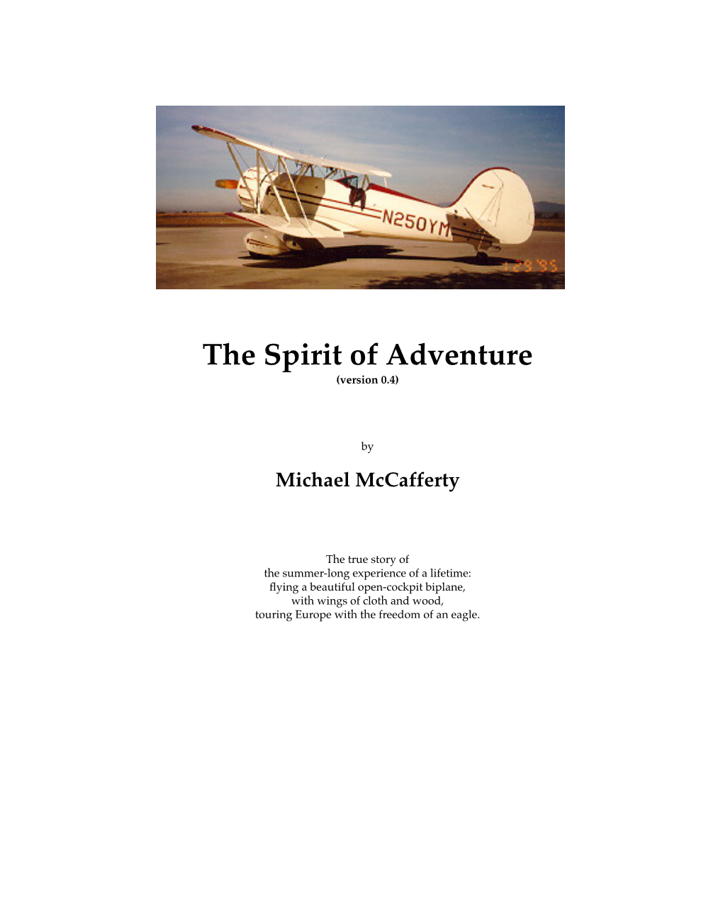 The Spirit of Adventure (Version 0.4)