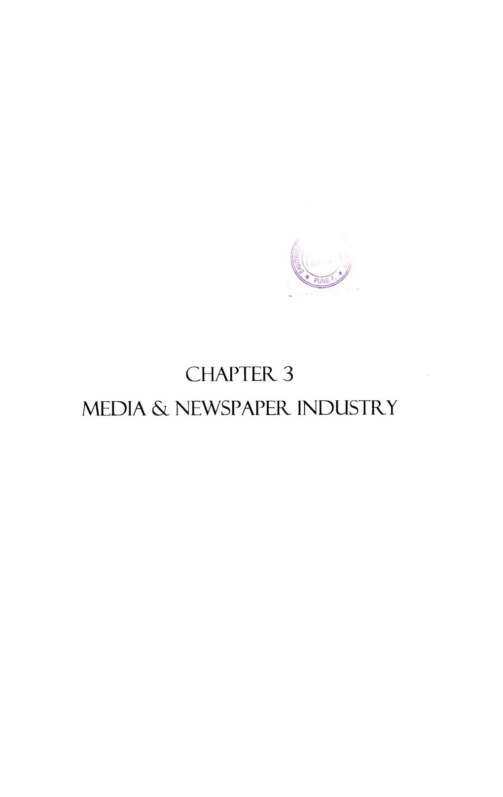 Chaptefl 3 Media & Newspaper Industry