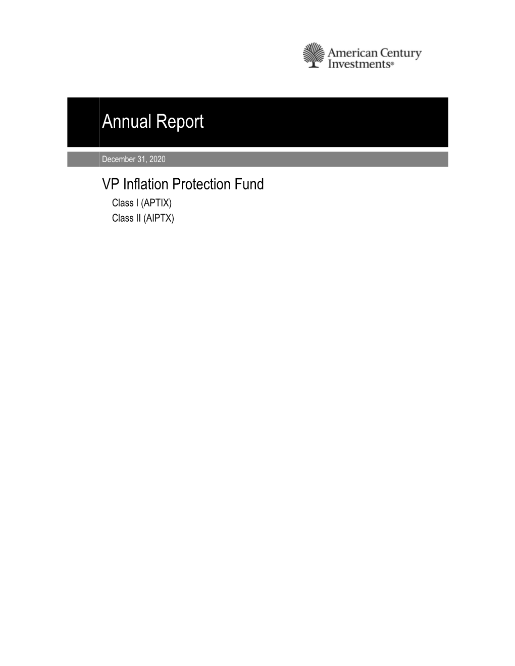 VP Inflation Protection Annual Report