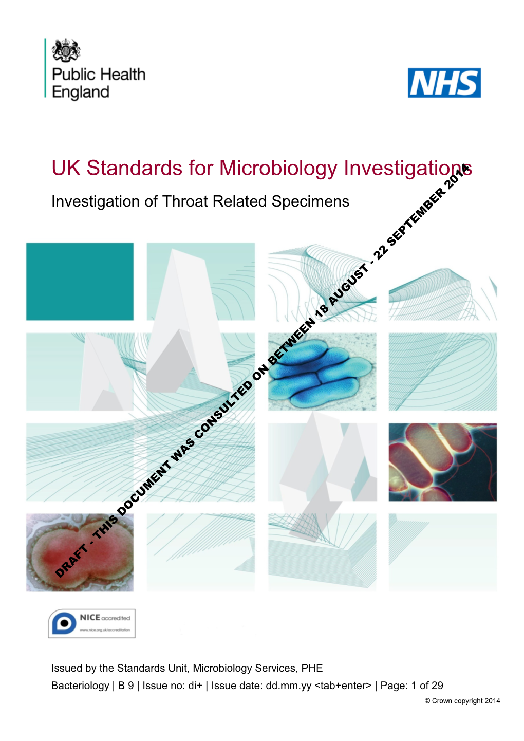 Investigation of Throat Related Specimens