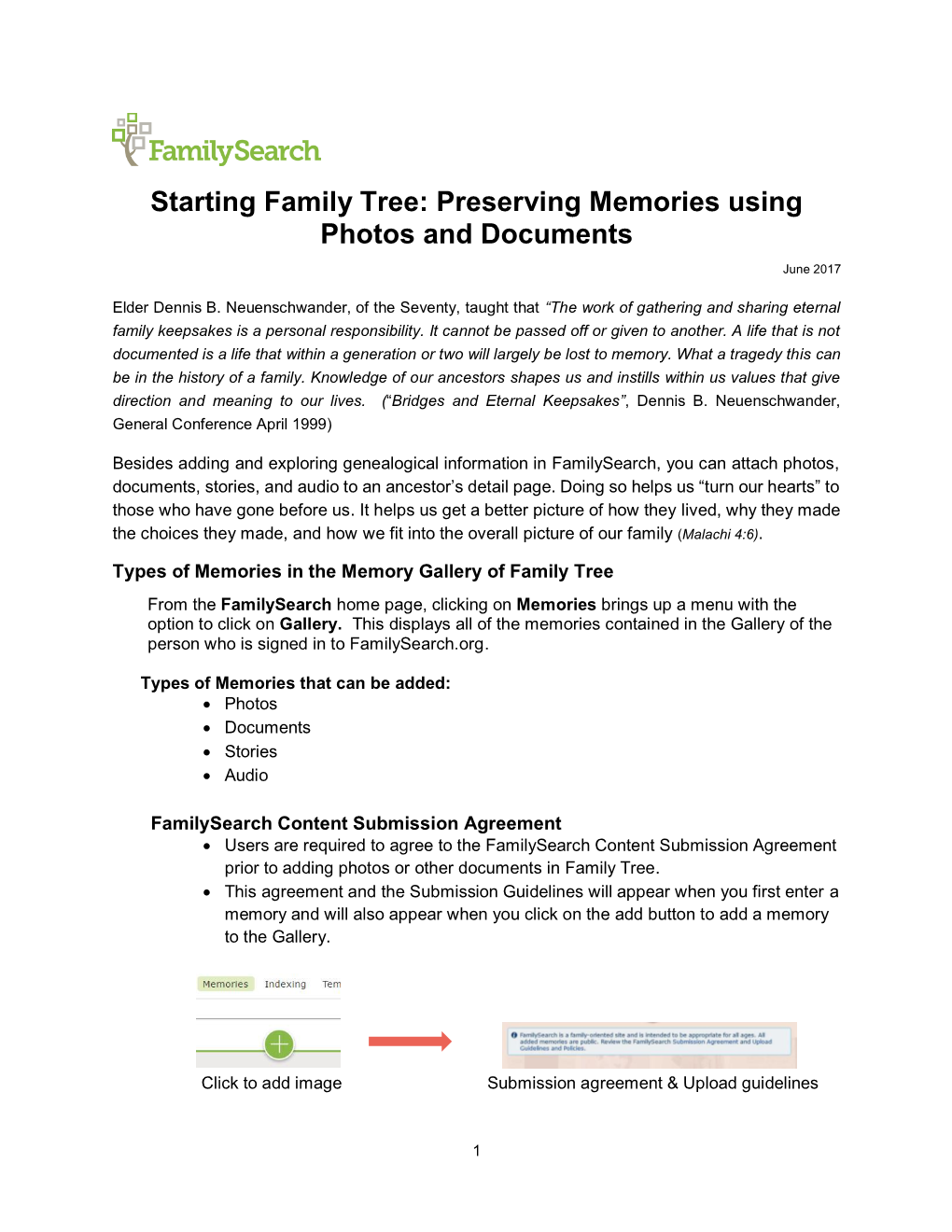 Starting Family Tree: Preserving Memories Using Photos and Documents