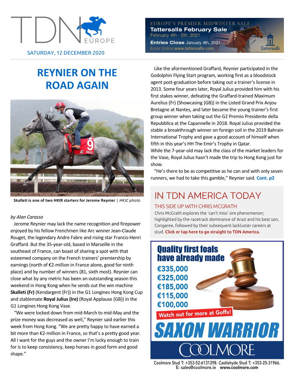 Tdn Europe • Page 2 of 9 • Thetdn.Com Saturday • 12 December 2020