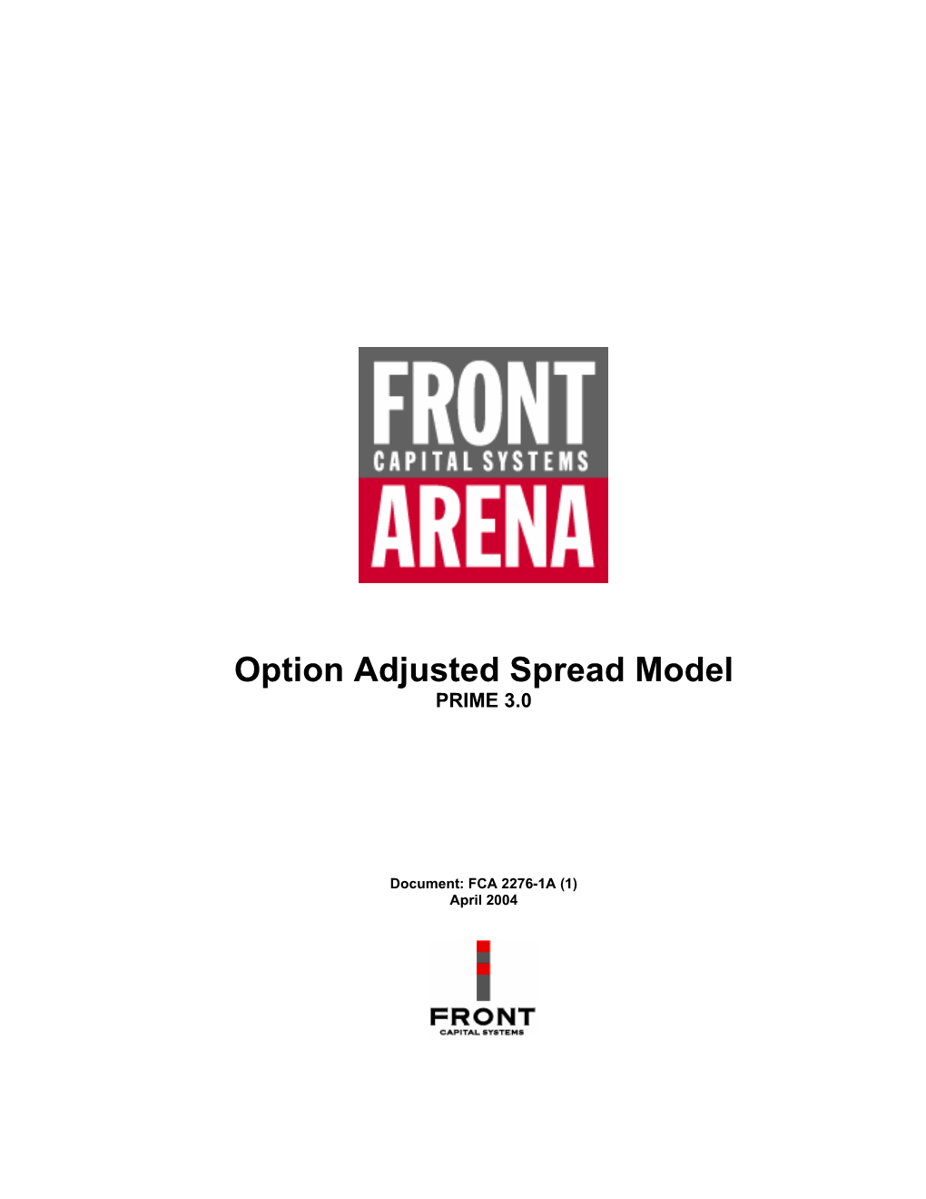 Option Adjusted Spread Model PRIME 3.0