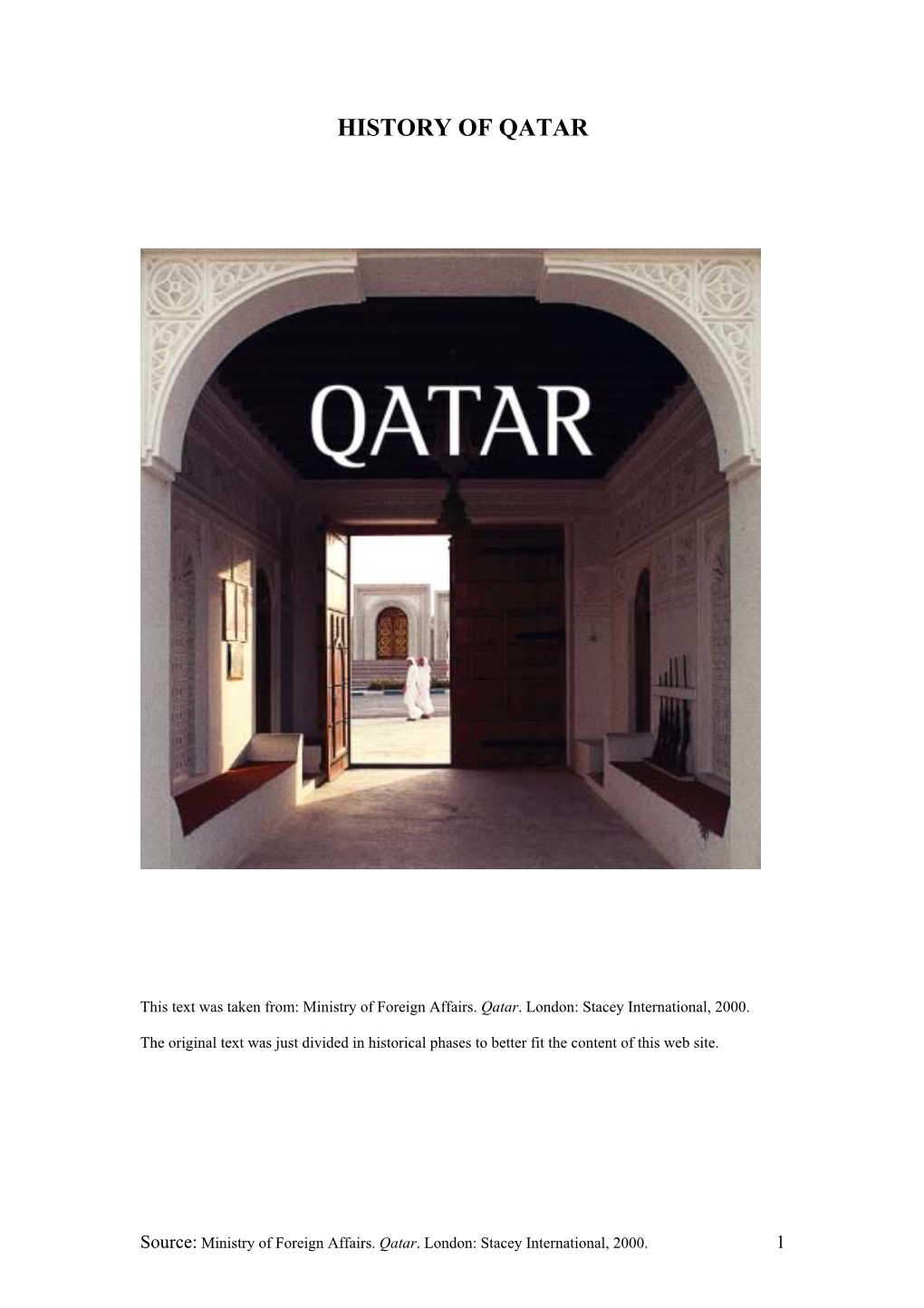 History of Qatar