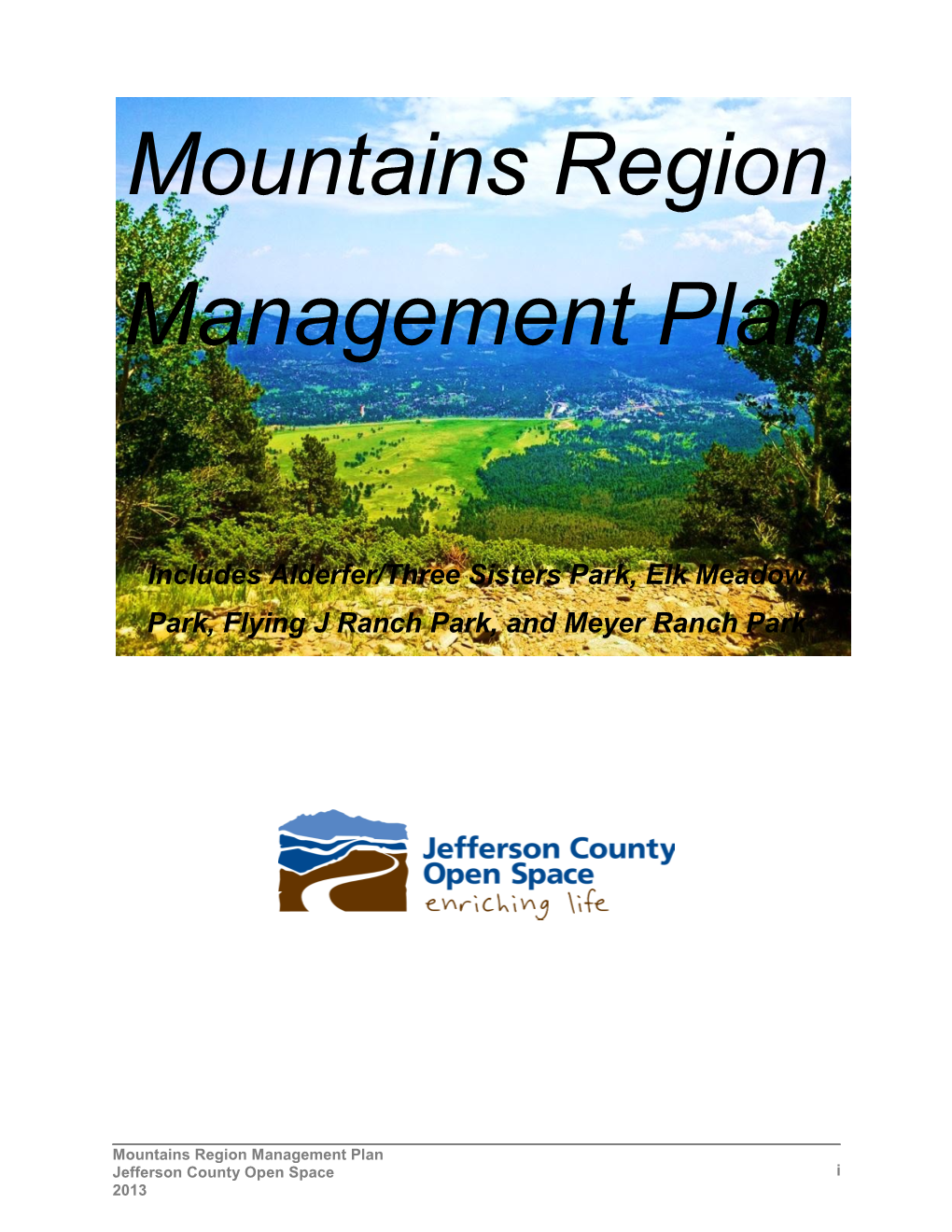 Mountains Region Management Plan