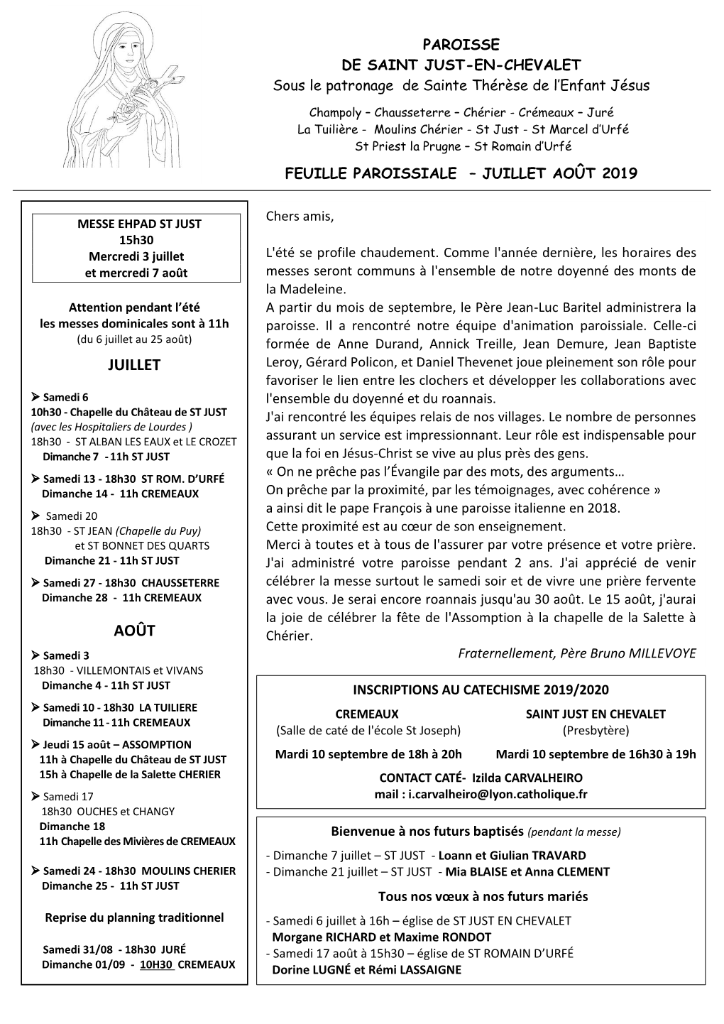 2019-07&08 FEUILLE MENSUELLE St Just