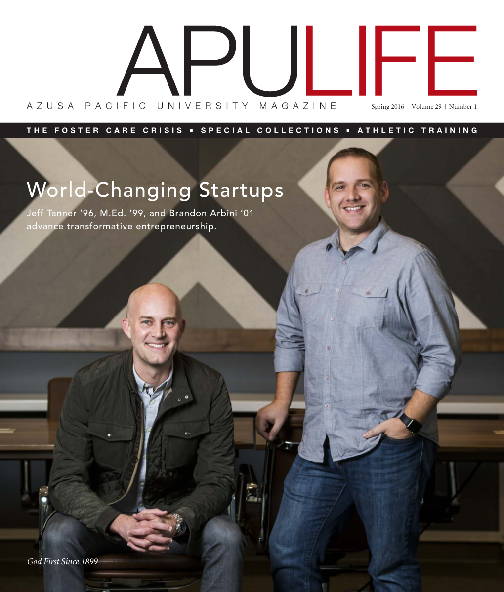 Apulifespring 2016 I Volume 29 I Number 1