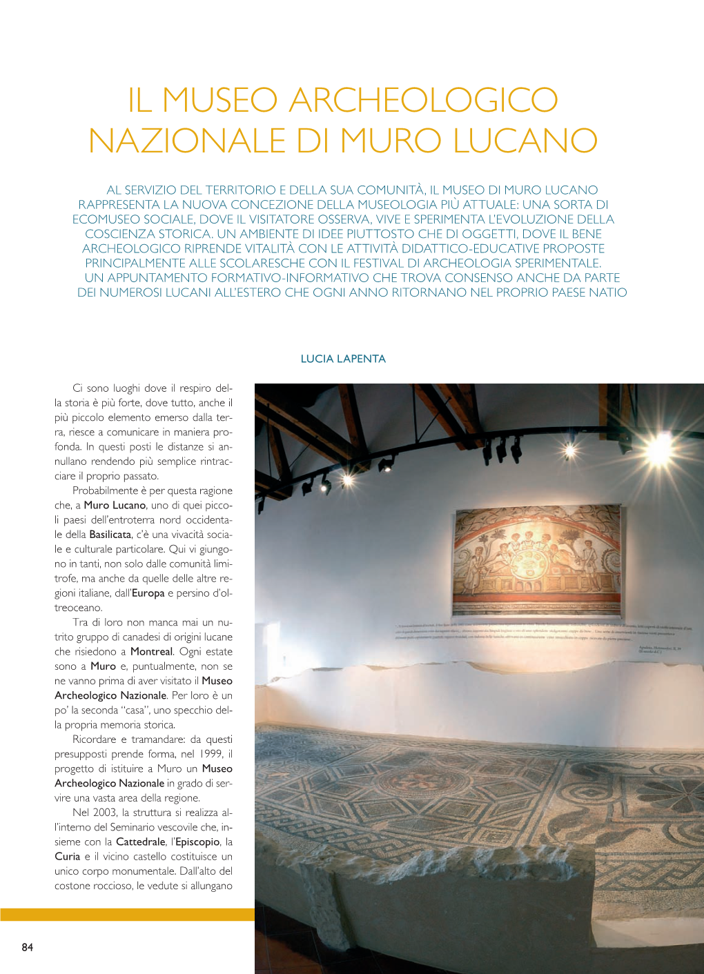 Il Museo Archeologico Nazionale Di Muro Lucano